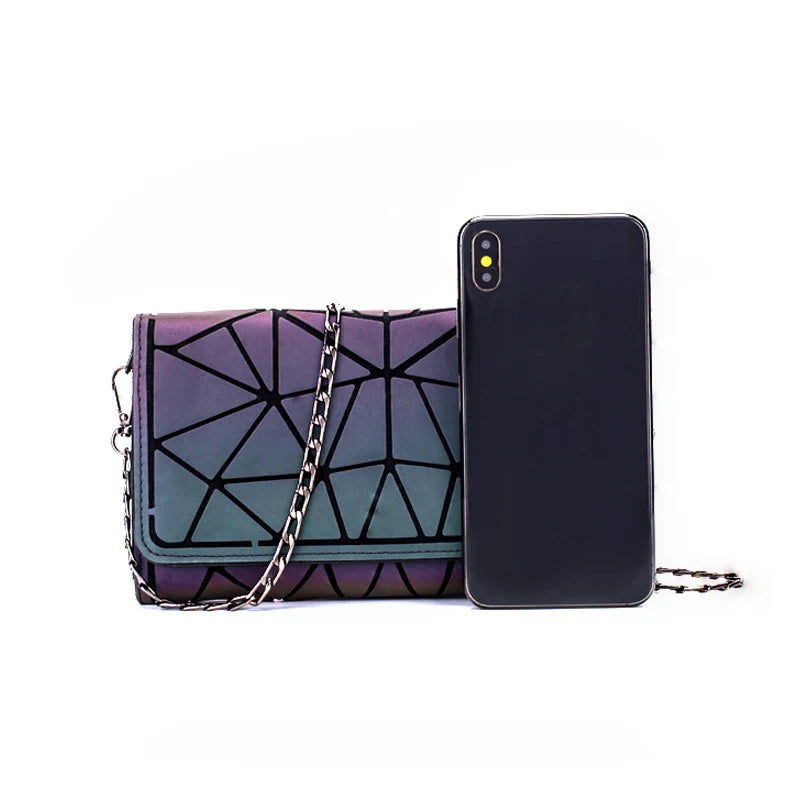 Geometric Purse With Chain Shoulder Bag The Store Bags
