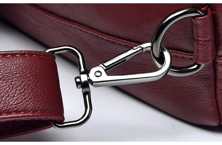 Large Red Leather Backpack The Store Bags