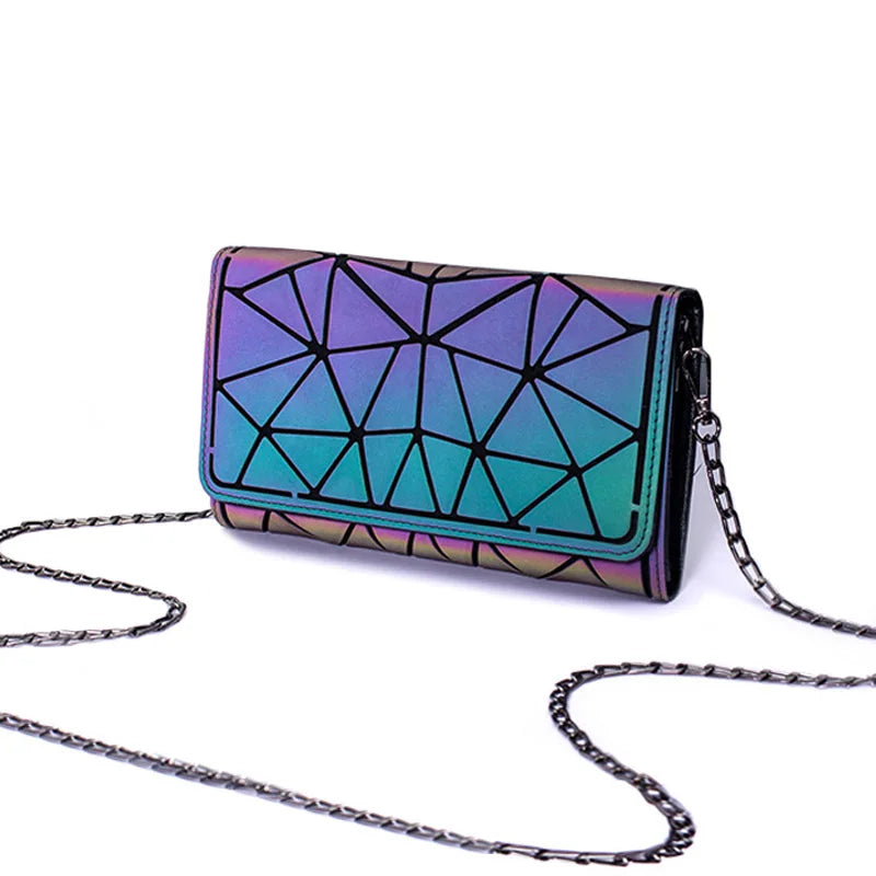 Geometric Purse With Chain Shoulder Bag The Store Bags