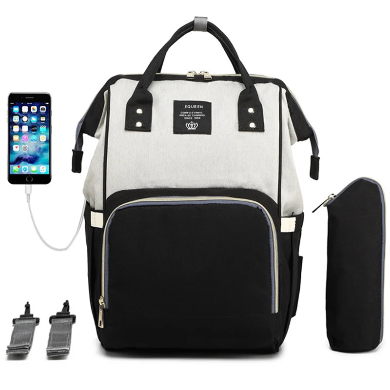 Mochila maternidad LEQUEEN usb