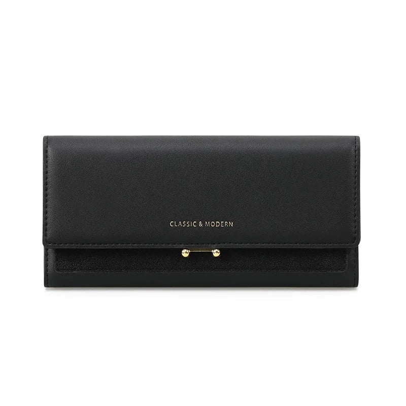 Pink Long Bifold Wallet The Store Bags black 