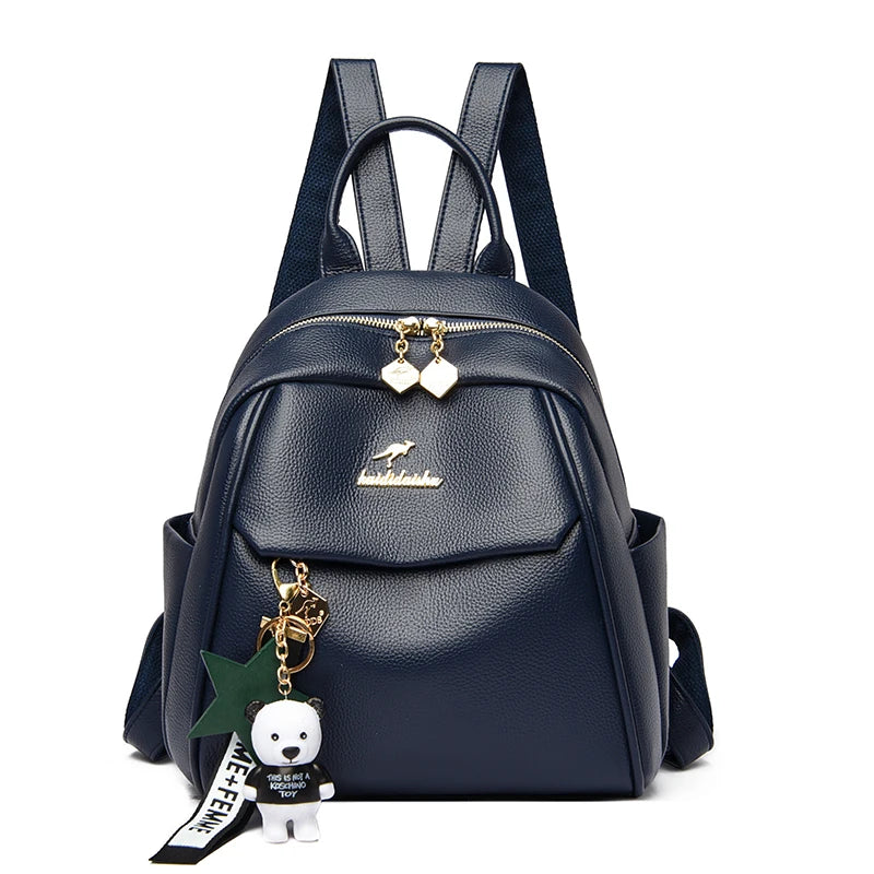 Mochila pequeña cuero mujer