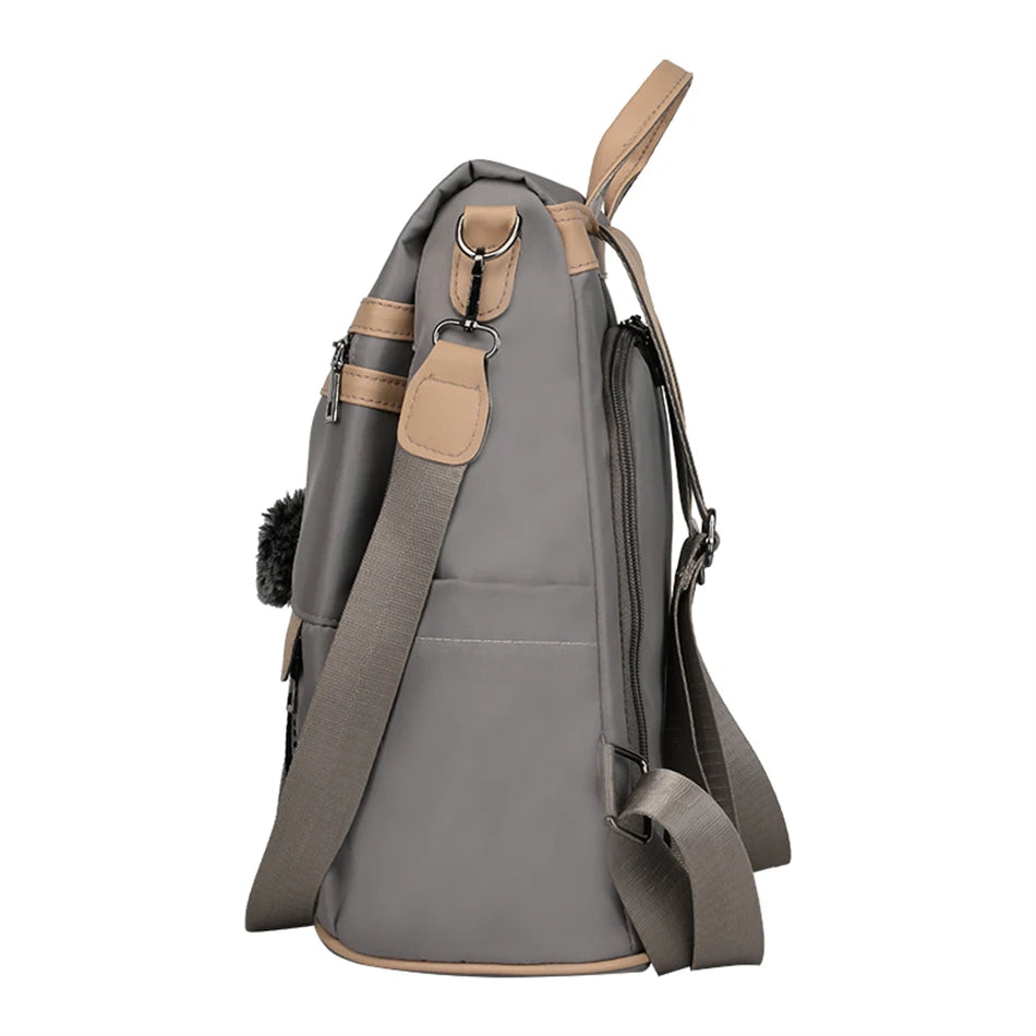 Bolso mochila casual antirrobo mujer