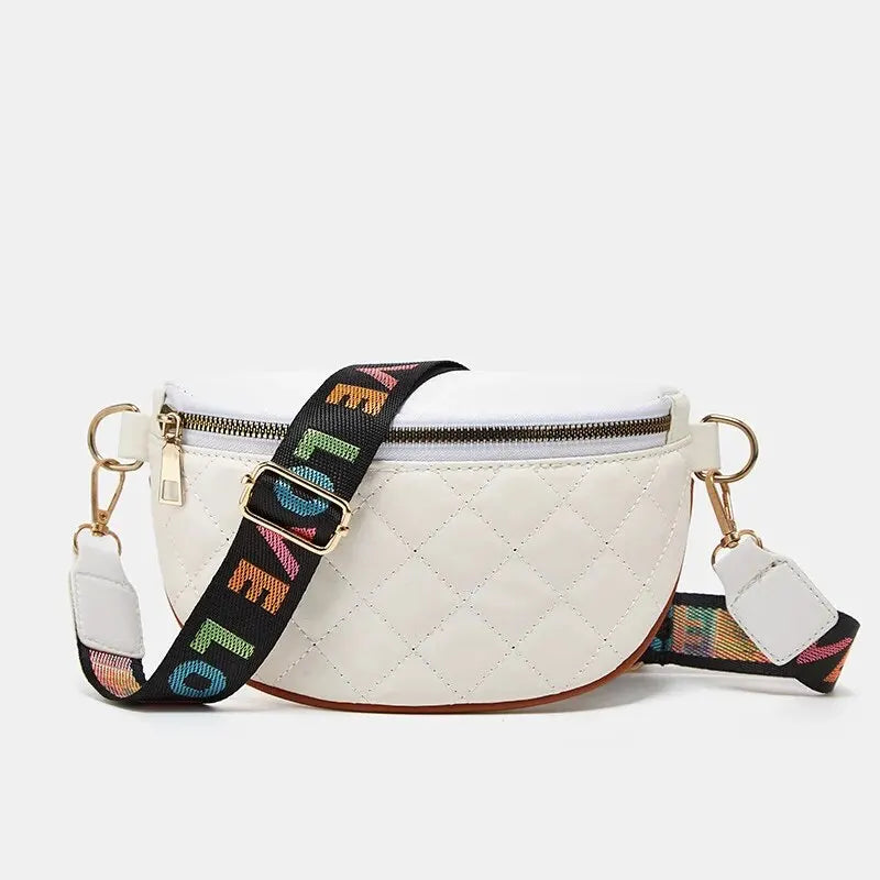 Orange Leather Fanny Pack The Store Bags White