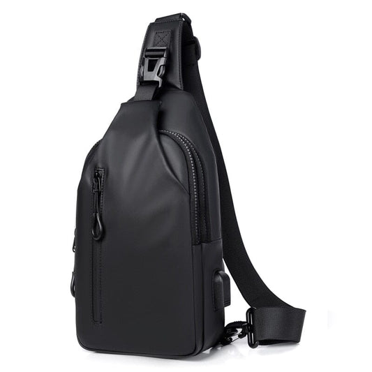 Sling Bag USB Port The Store Bags Black
