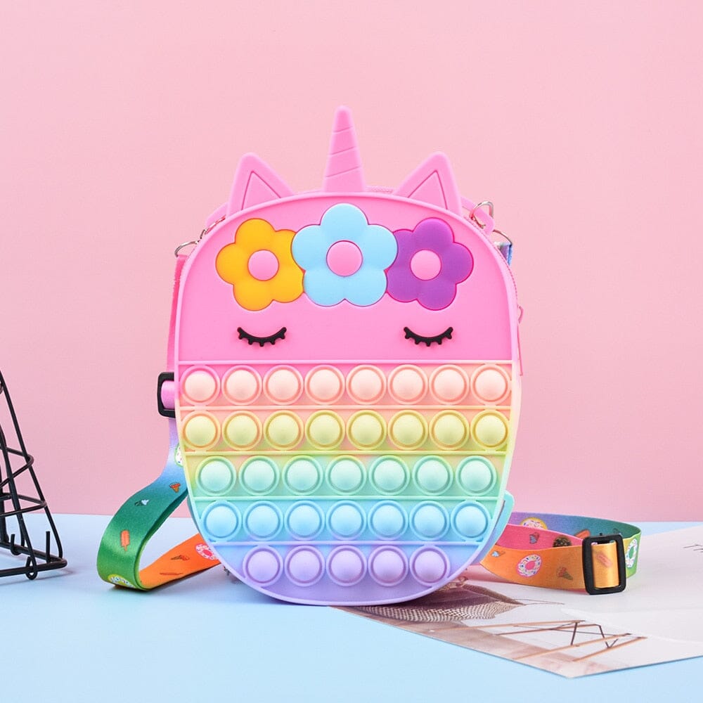 Rainbow Unicorn Pop it Purse The Store Bags 2
