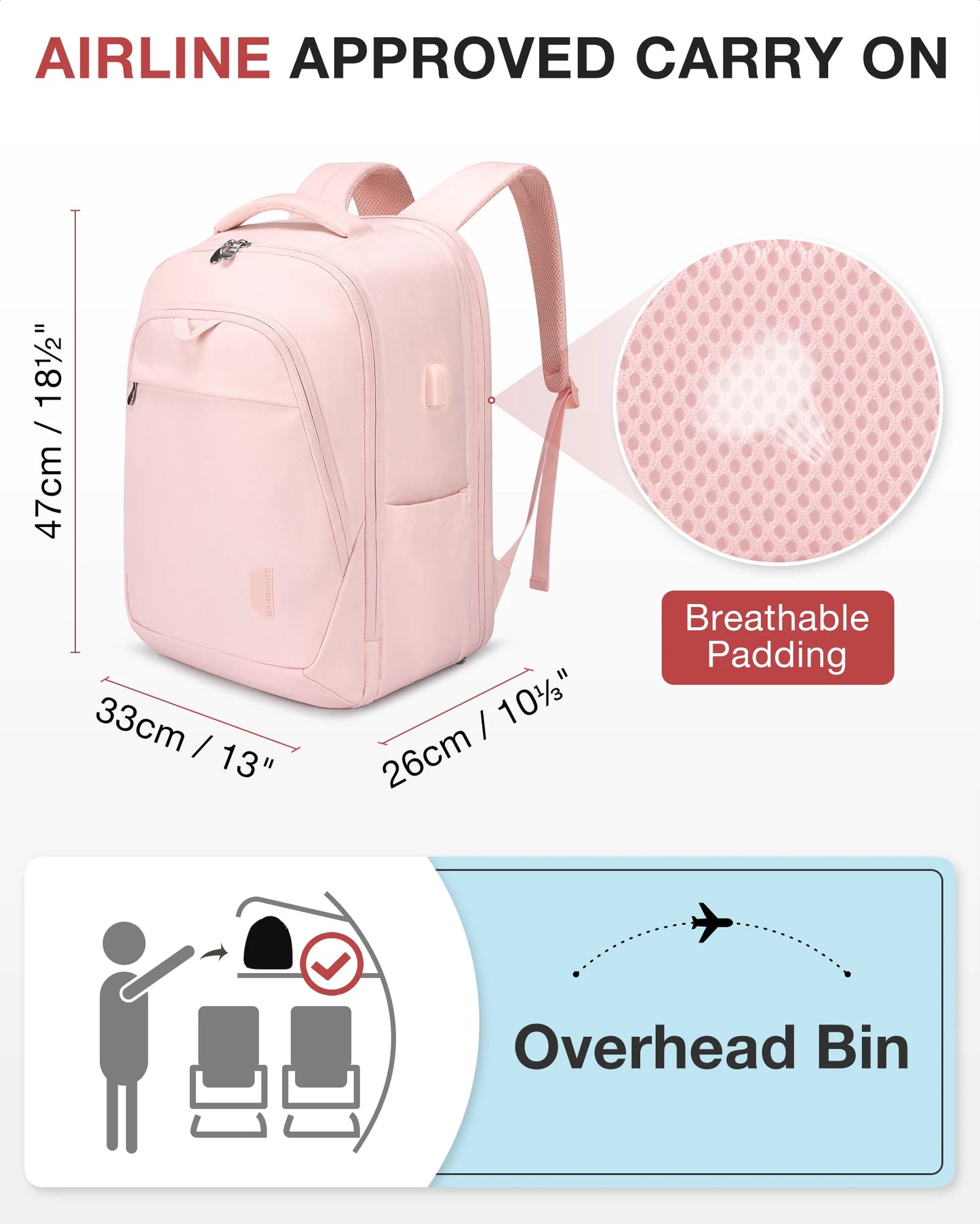 Mochila para portatil 17 pulgadas para mujer