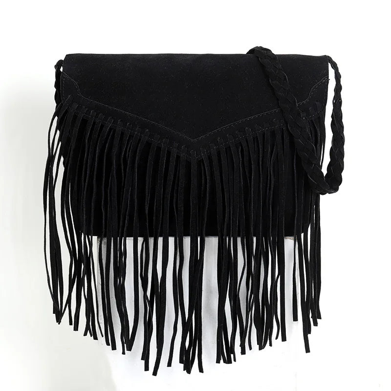 Fringe Hippie Purse The Store Bags Black