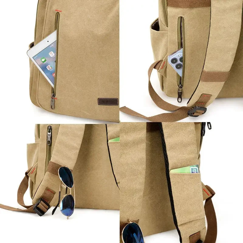 Cotton Canvas Backpack Laptop The Store Bags