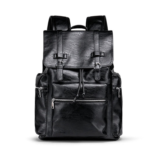 Leather 15 inch Laptop Backpack The Store Bags Black