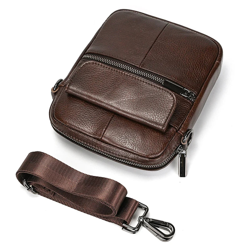 Vertical Leather Tablet Bag