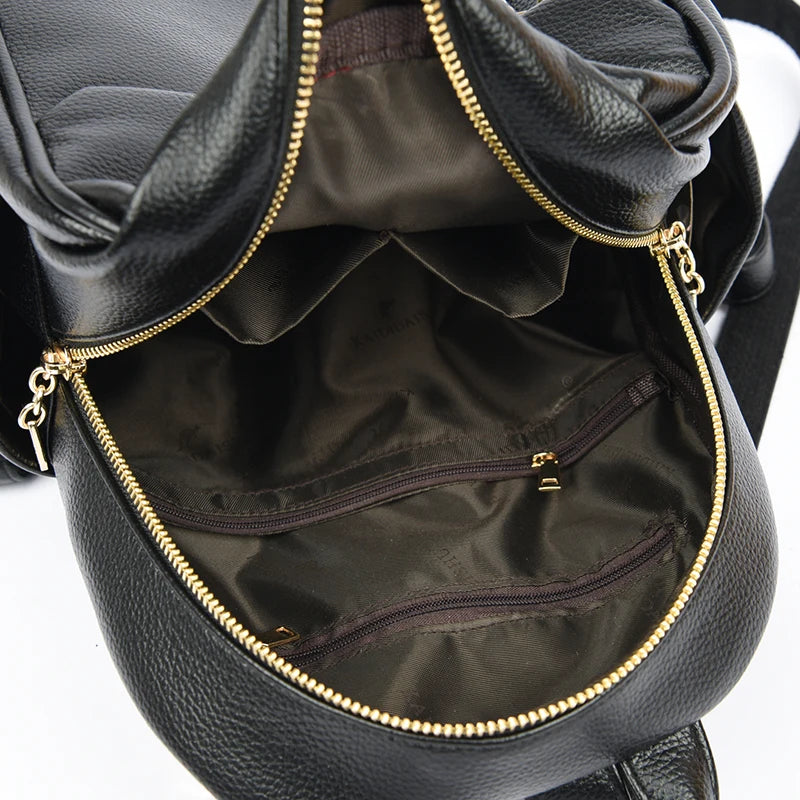 Mochila pequeña cuero mujer