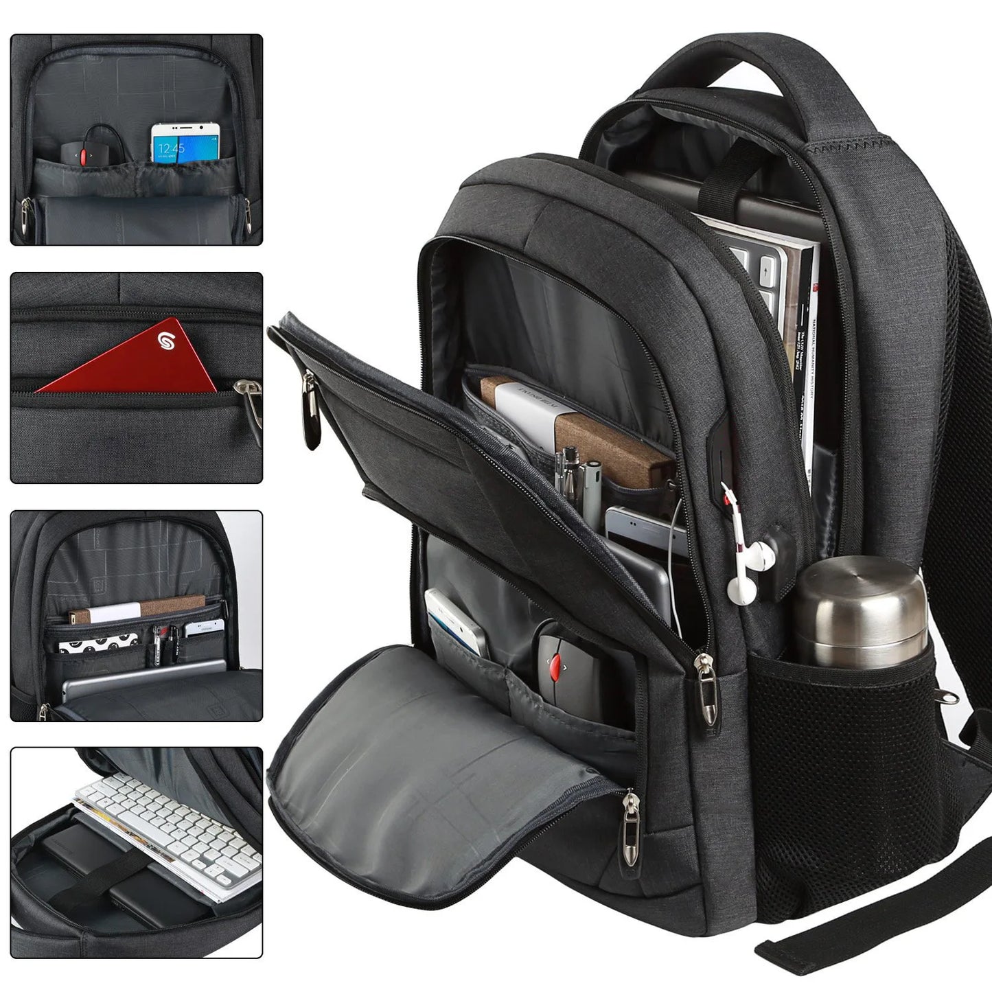Mochila para portátil de 18 pulgadas para mujer