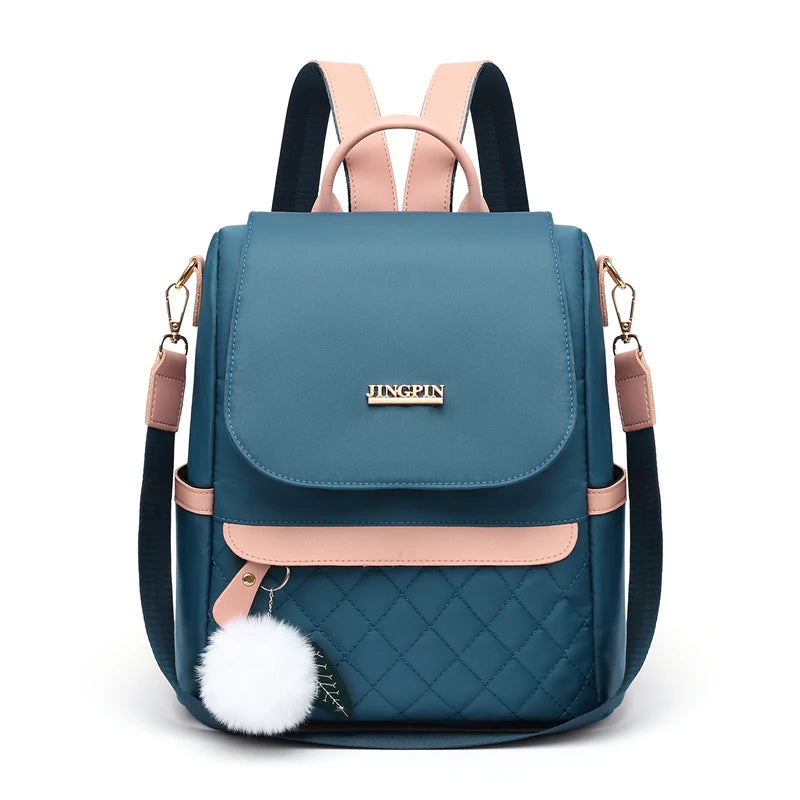 Hidden Zipper Backpack Purse