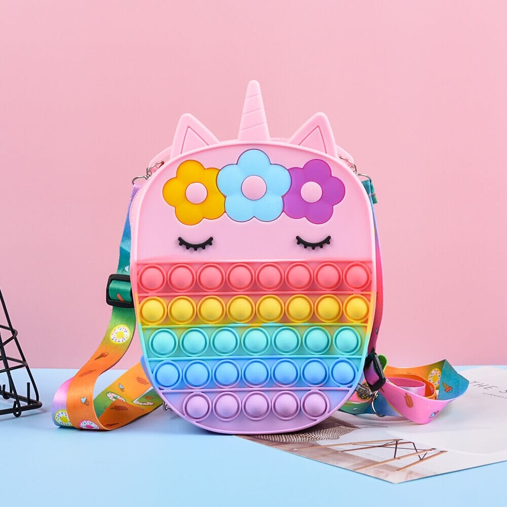 Rainbow Unicorn Pop it Purse The Store Bags 3 