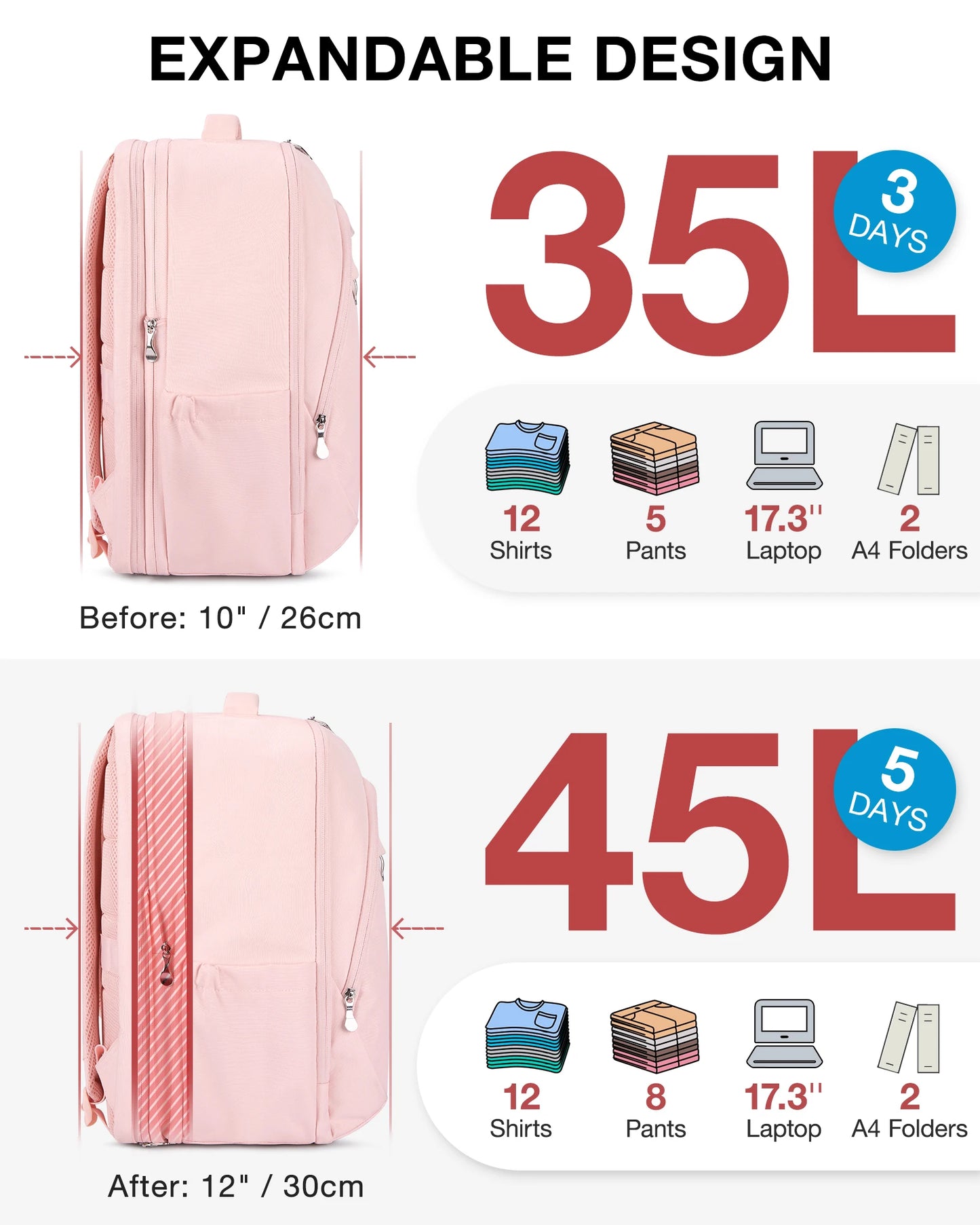 Mochila para portatil 17 pulgadas para mujer