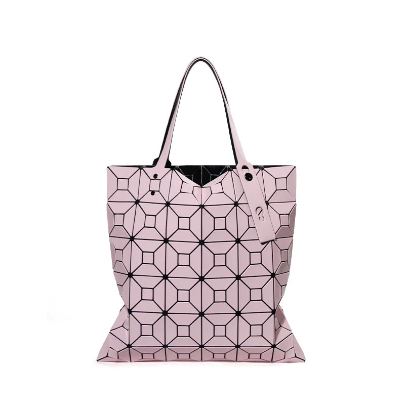 Geometric pattern tote bag The Store Bags Sakura pink