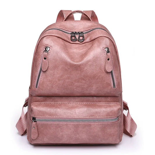Pink Leather Backpack Purse The Store Bags Pink