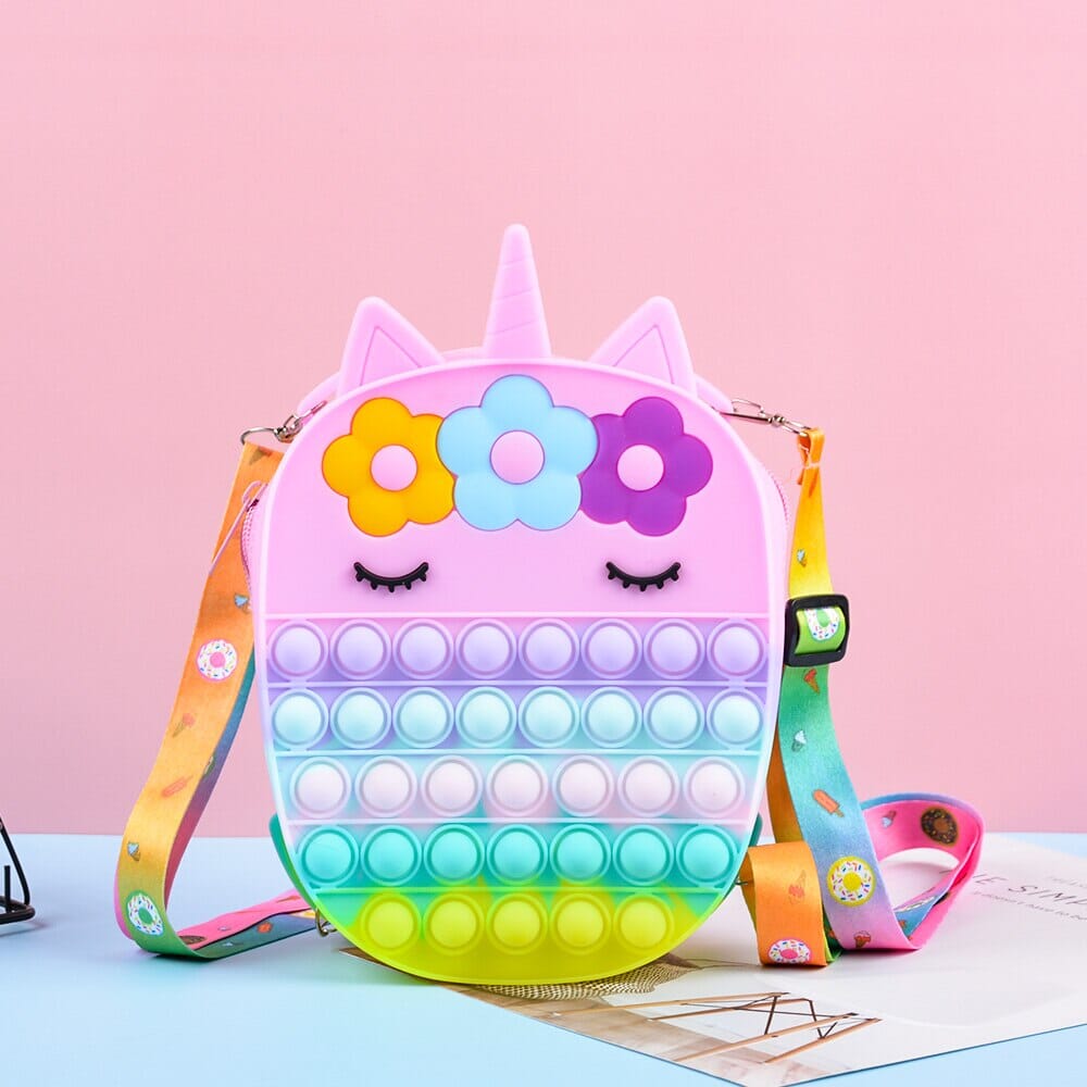 Rainbow Unicorn Pop it Purse The Store Bags 4