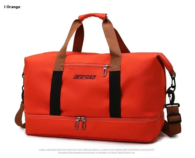Womens Gym Bag With Separate Shoe Compartment The Store Bags Tangerine
