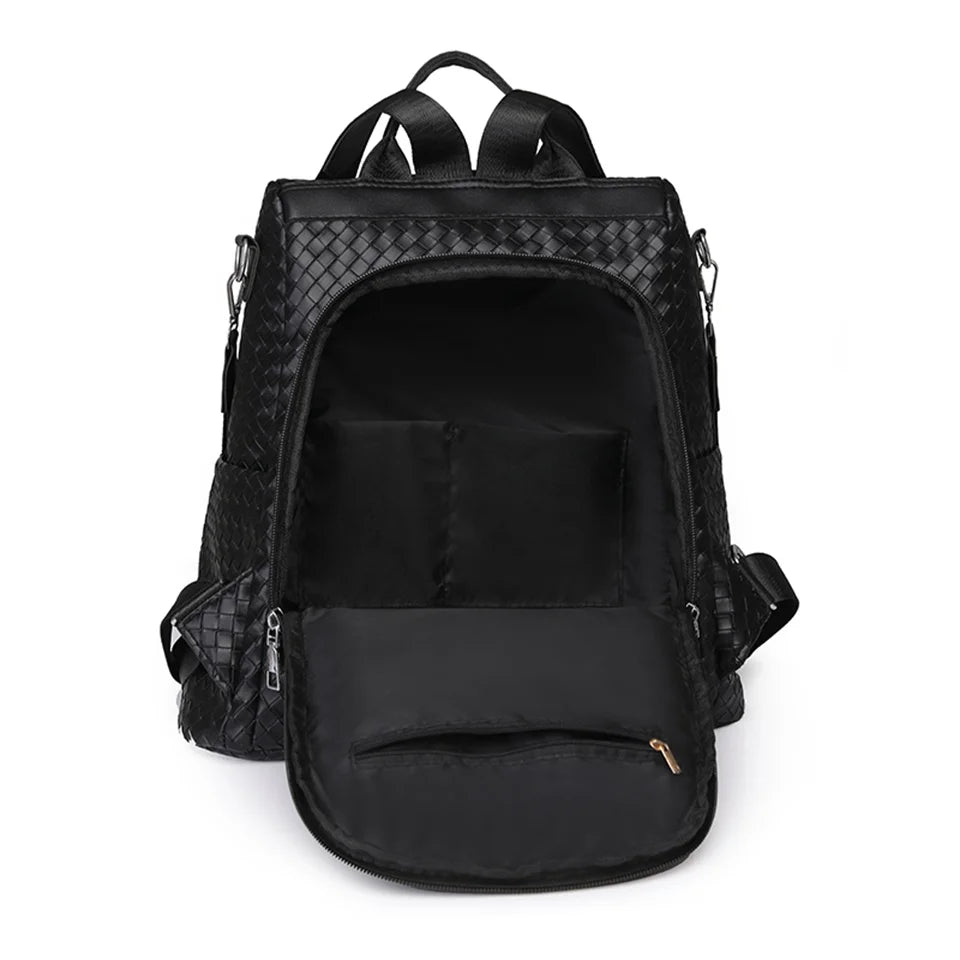 Braided Leather Backpack The Store Bags
