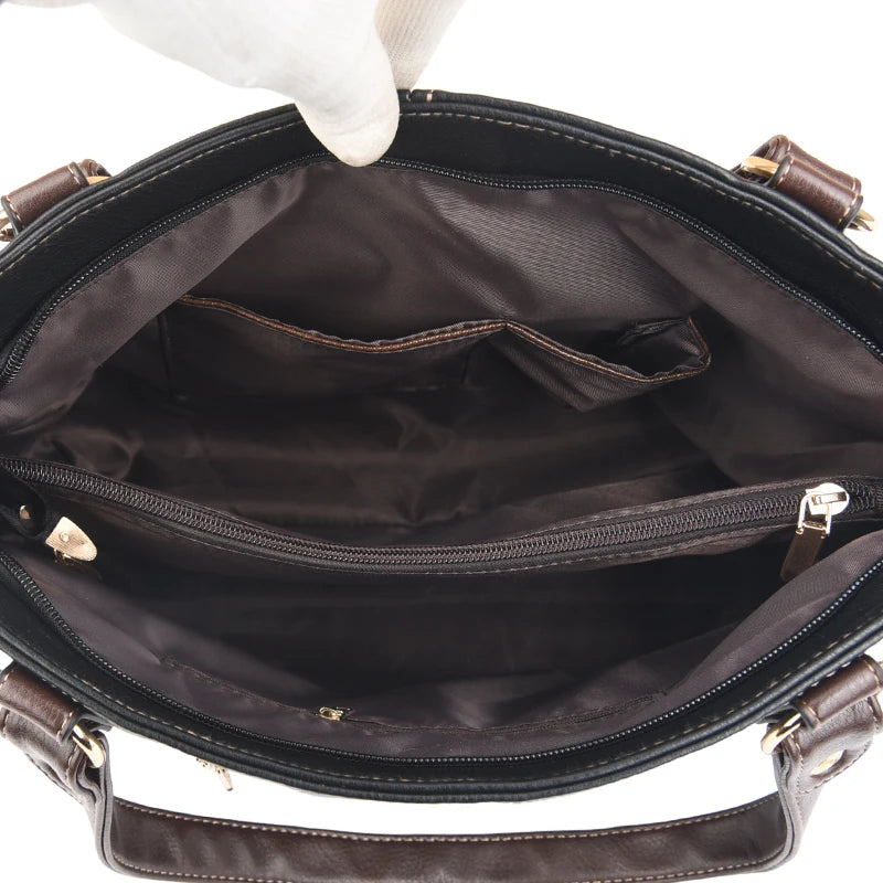 Bolso tote de cuero de 13 pulgadas para mujer