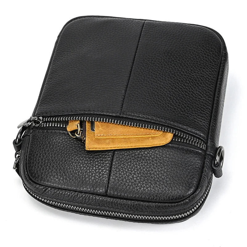 Vertical Leather Tablet Bag