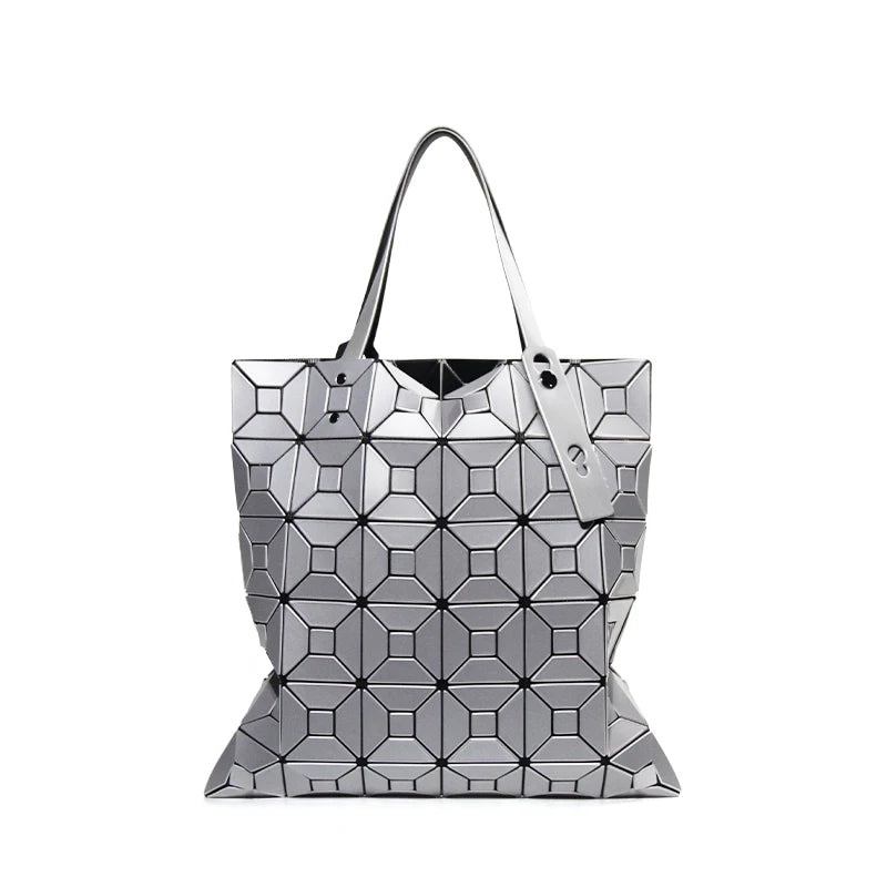 Geometric pattern tote bag The Store Bags sliver 