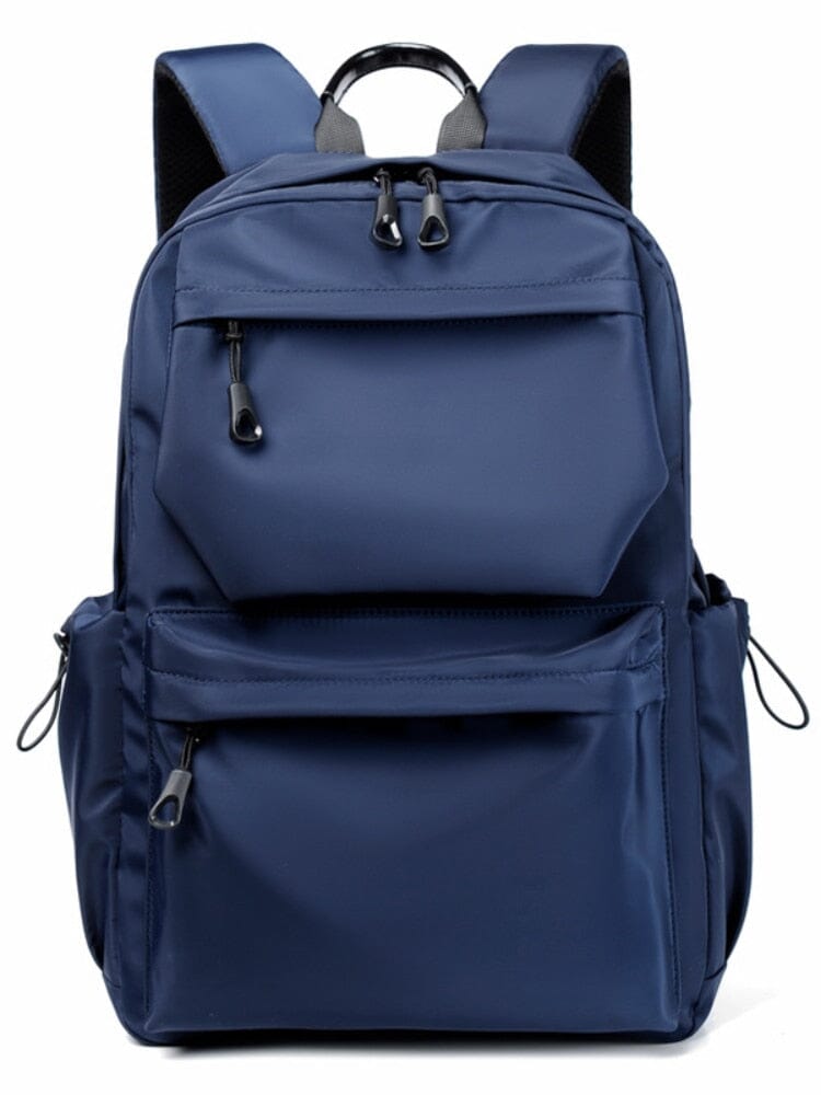Nylon USB Charger Waterproof Travel Backpack The Store Bags Blue