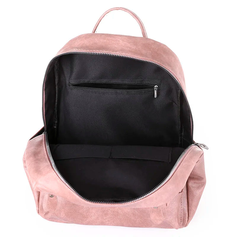 Pink Leather Backpack Purse The Store Bags