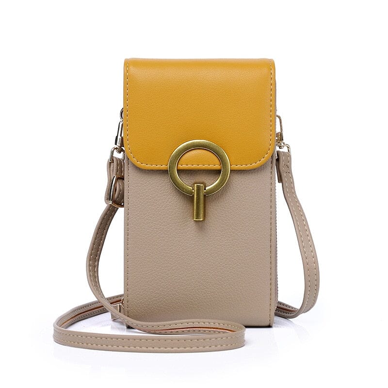 Soft Leather Phone Pouch The Store Bags Apricot 