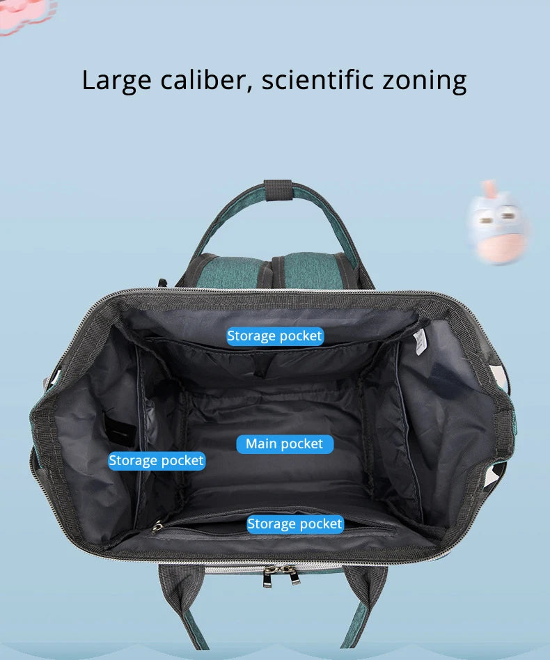 Lequeen Diaper Bag With Charger
