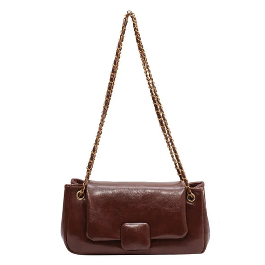 Bolso bandolera con asa de cadena