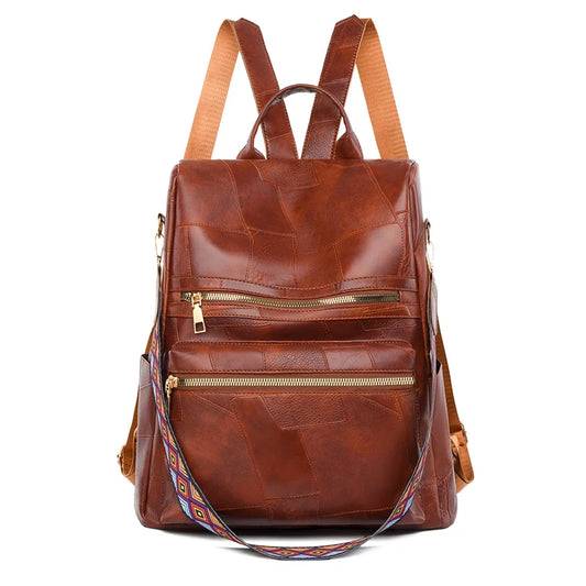 Anti Theft Backpack Women Leather
