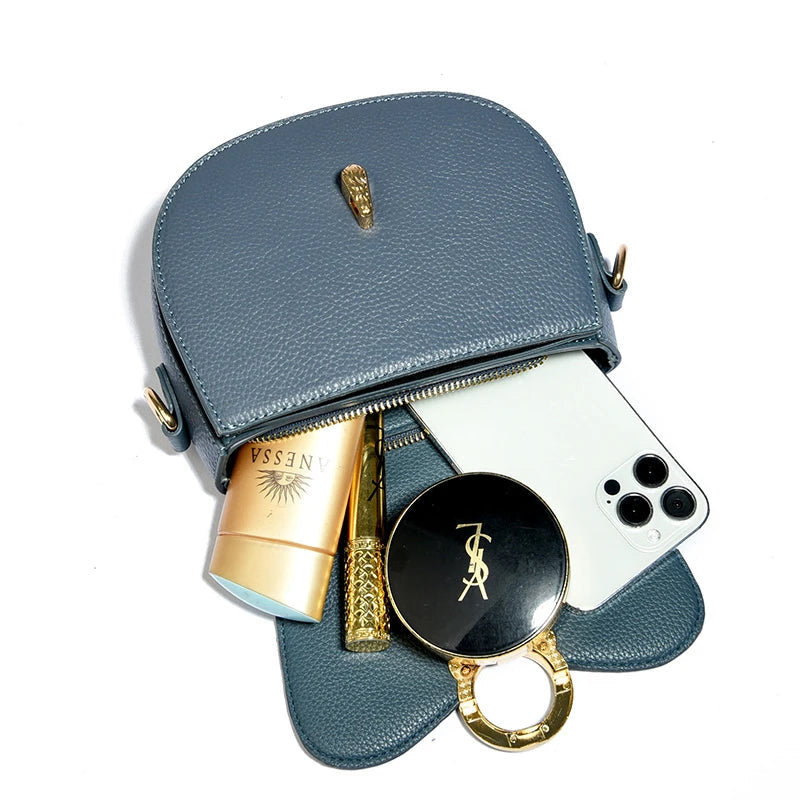 Round Leather Shoulder Bag The Store Bags