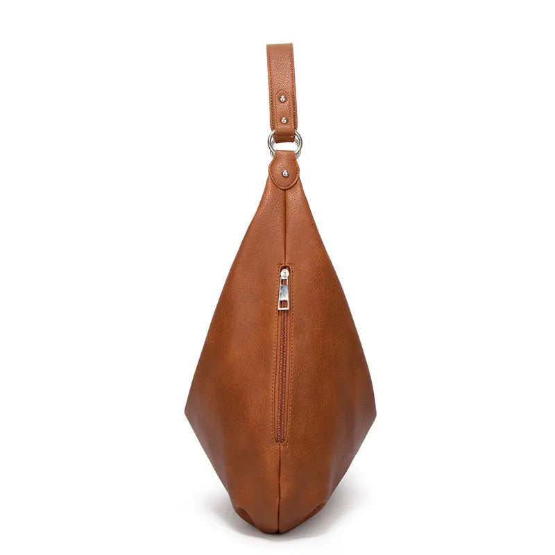 Black Leather Hobo Shoulder Bag The Store Bags
