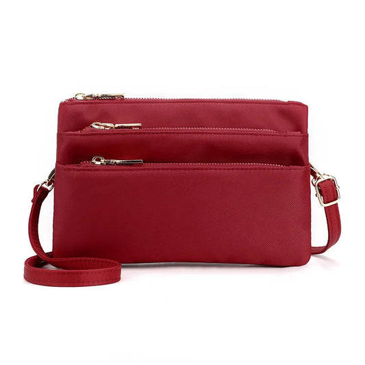 Double Zip Crossbody Purse The Store Bags A Wine Red