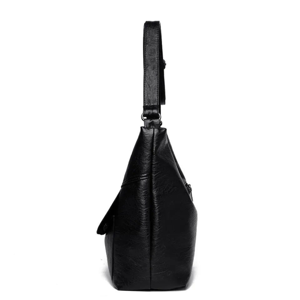 Bolso Tote De Piel Con Cremallera