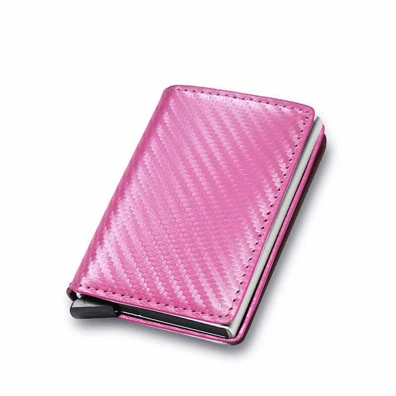 Slim Tactical Wallet The Store Bags Carbon Fiber Pink