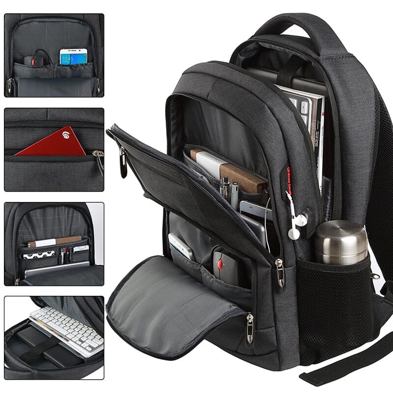 Multi-space Men's Travel Laptop Backpack With USB The Store Bags