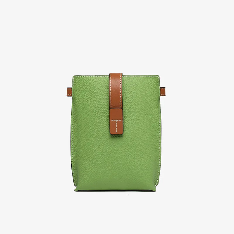 Leather Phone Pouch With Strap