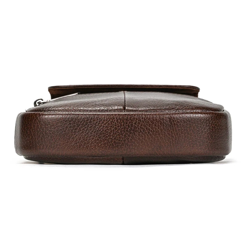 Vertical Leather Tablet Bag
