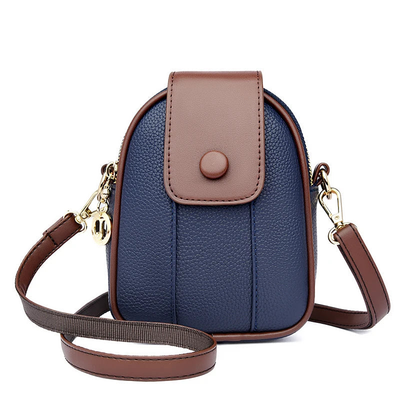 Leather Phone Crossbody Bag The Store Bags Blue