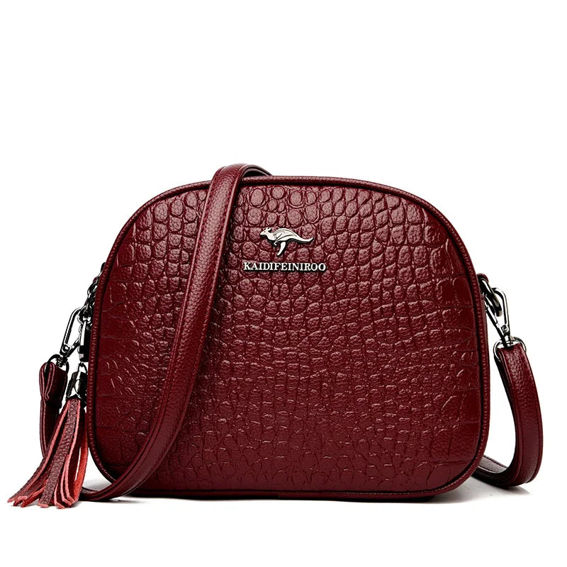 Embossed Leather Purse The Store Bags Wine Red
