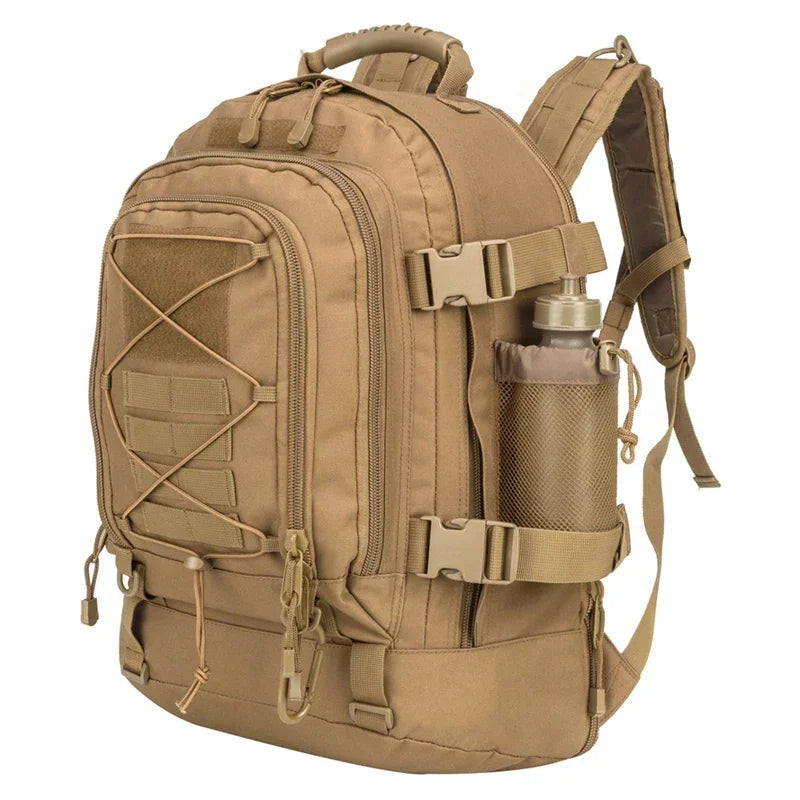 Tactical backpack with water bottle holder The Store Bags Brown CHINA