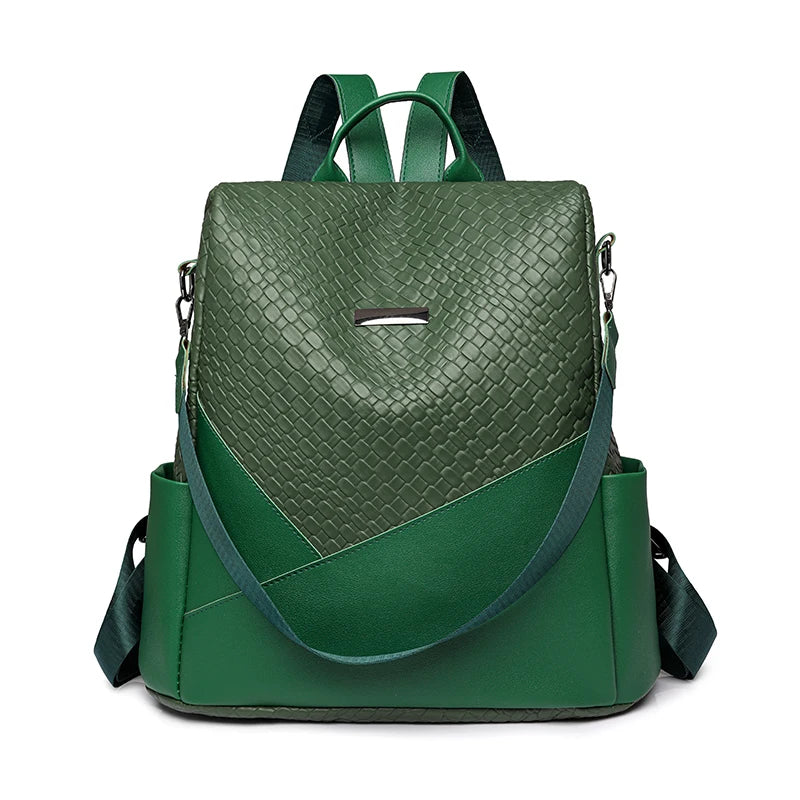 Backpack With Back Zipper Pocket