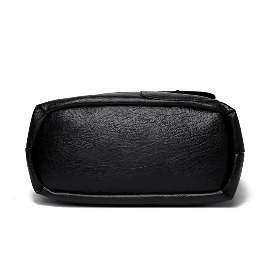 Bolso Tote De Piel Con Cremallera