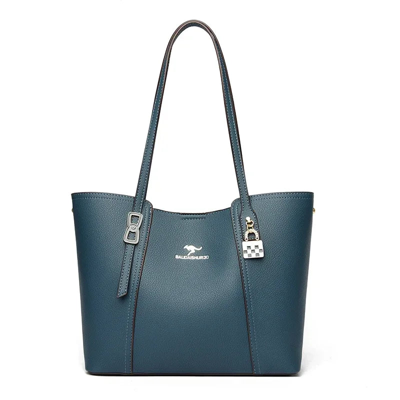 Bolsa tote de piel