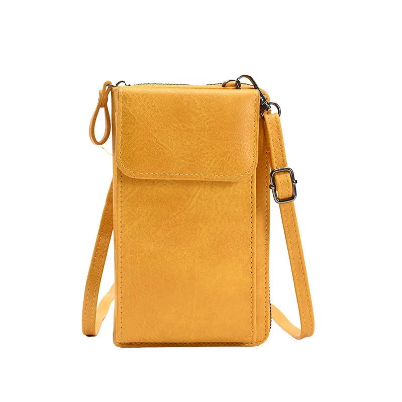 Leather Clutch Wallet With Phone Pocket The Store Bags Yellow