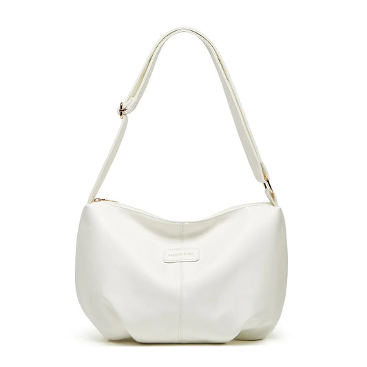 White Leather Shoulder Bag The Store Bags White